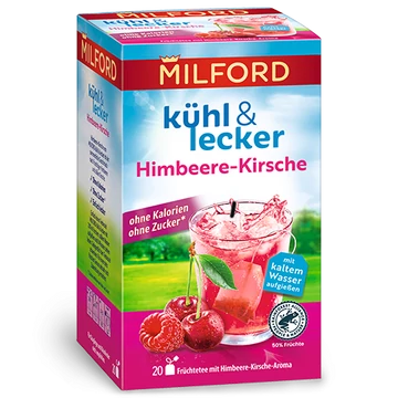 Milford Málna-cseresznye ízű gyümölcstea hideg teához 20x