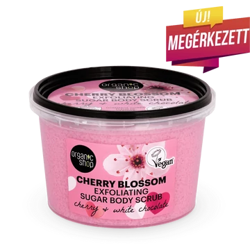 Organic Shop hámlasztó testradír cseresznye+fehér csoki 250ml