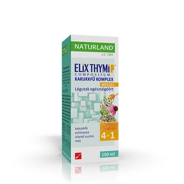 Naturland elix thymi kakukkfű szirup komplex mézzel 150ml