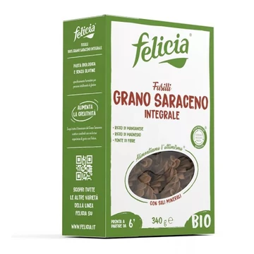 Felicia bio hajdina orsó-fusili gluténmentes tészta 250g