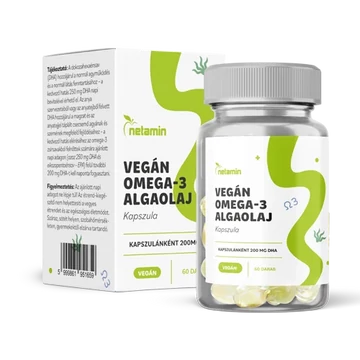 Netamin vegán omega-3 algaolaj kapszula 60x