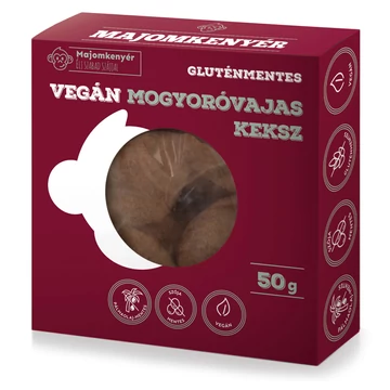 Majomkenyér vegán gm. mogyoróvajas keksz 50g