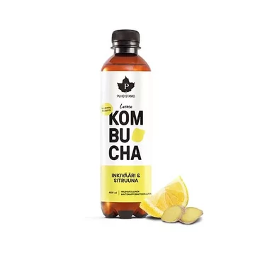 Puhdistamo Kombucha gyömbér-citrom bio ital 400ml