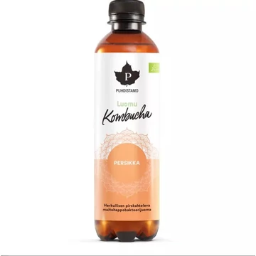 Puhdistamo Kombucha barack ízű bio ital 400ml