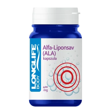 Longlife Alfa-liponsav [ALA] kapszula 400mg 60x
