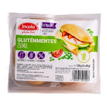 Incola gluténmentes zsemle 3x40g 120g