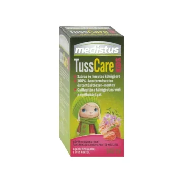 Medistus TussCare Kids köhögés elleni méz&eper szirup 140ml