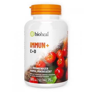 Bioheal Immun+C+D vitamin tabletta 105x