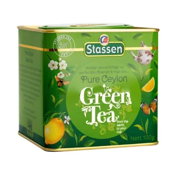 Stassen Zöld tea szálas fémdobozos 100g