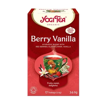 Yogi bio tea bogyós gyümölcsös tea vaniliával 17x