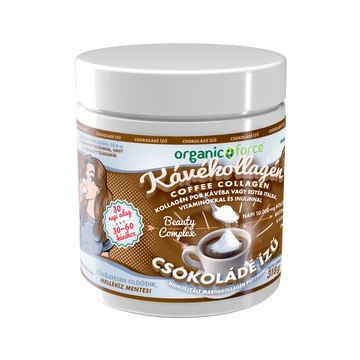 CSOKOLÁDÉ ízű Coffee Collagen - Kávékollagén, Kollagén p or kávéba vagy egyéb italba vitaminokkal 318g