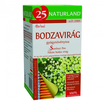 Naturland bodzavirág tea 25x1g 25g