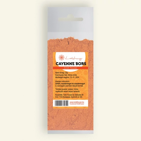 Toldi fűszer Cayenne bors őrölt 30g