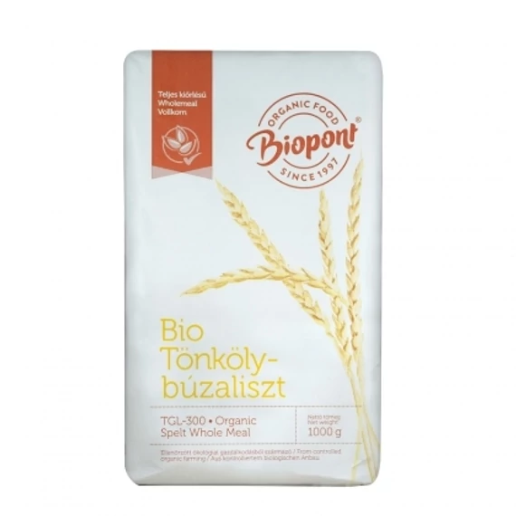 Biopont tönkölybúzaliszt bio teljes kiőrlésű TBL200 1000g