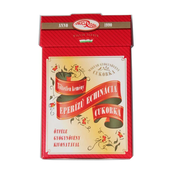 Microse eperízű echinácia cukorka ötféle gyógynövénnyel 75g