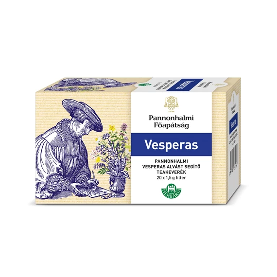 Pannonhalmi filteres tea 20x1,5g Vesperas,nyugtató 20x