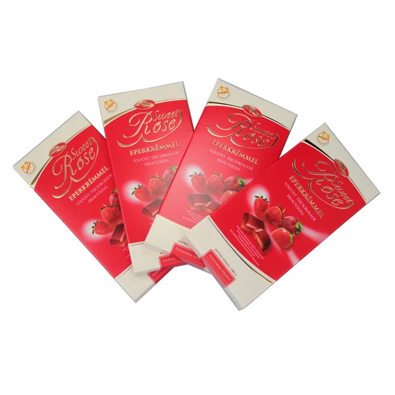 Sweet Rose Diabetikus tejcsokoládé eperkrémmel 100g