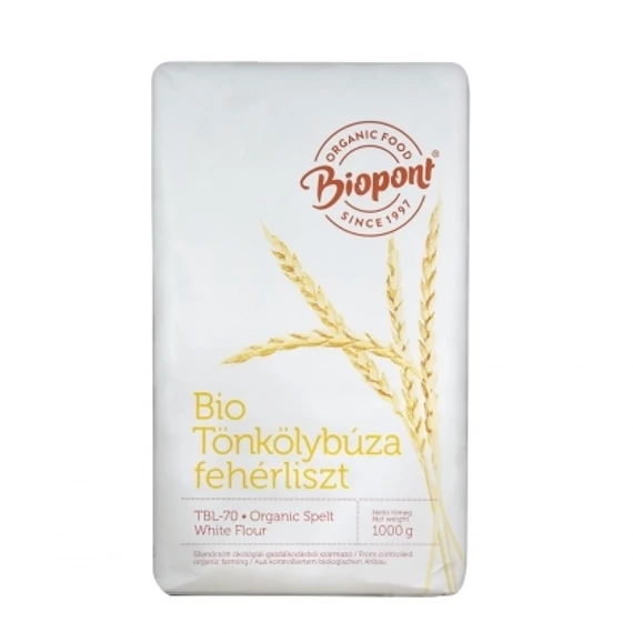 Biopont tönkölybúzaliszt bio fehér TBL80 1000g