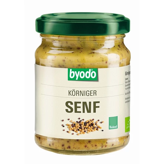 Byodo bio mustár magos finoman,fűszeres 125ml