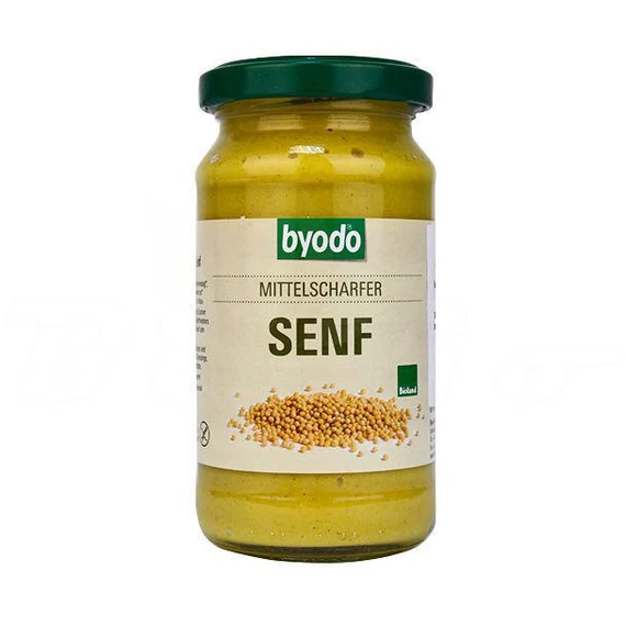 Byodo bio mustár enyhén csípős 200ml