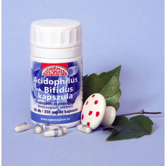 Egészségfarm Acidophilus+Bifidus kapszula 350mg 90x