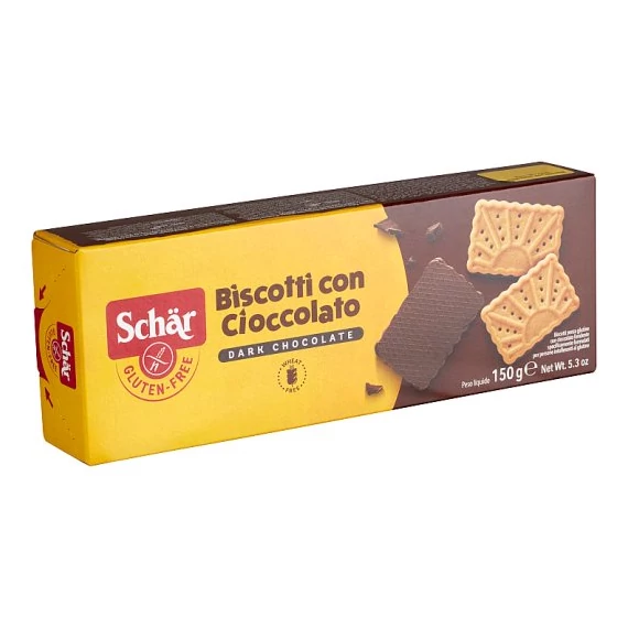 Schar gluténmentes Biscotti keksz csokoládéba mártva150g 150g