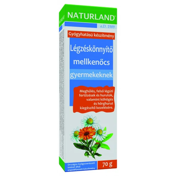 Naturland légzéskönnyítő mellkenőcs gyerekeknek 70g