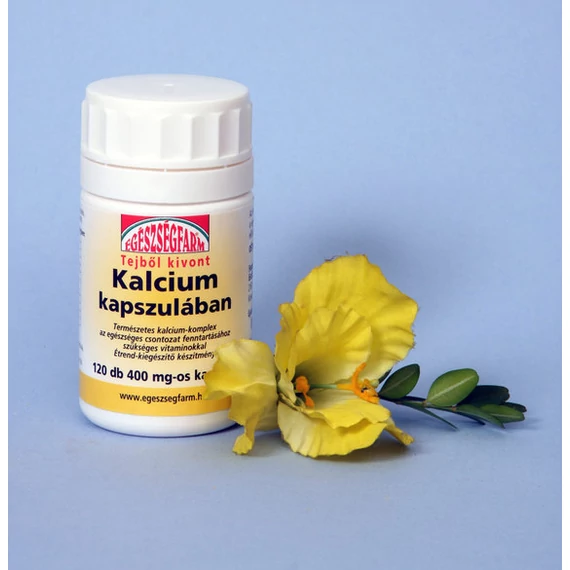 Egészségfarm Kalcium kapszula tejből kivont 400mg 120x