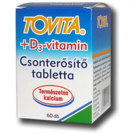 Tovita +D3 vitamin csonterősítő tabletta 60x