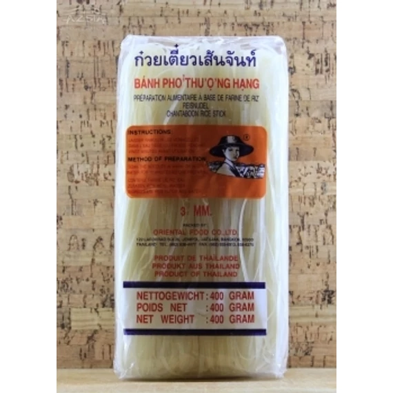Banh Pho szélesmetélt rizstészta 3mm 400g
