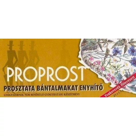 Proprost tea prosztatabántalmakra filteres 25x