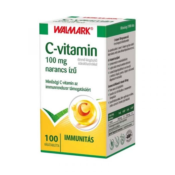 Walmark C-vitamin rágótabletta 100mg narancs 100x