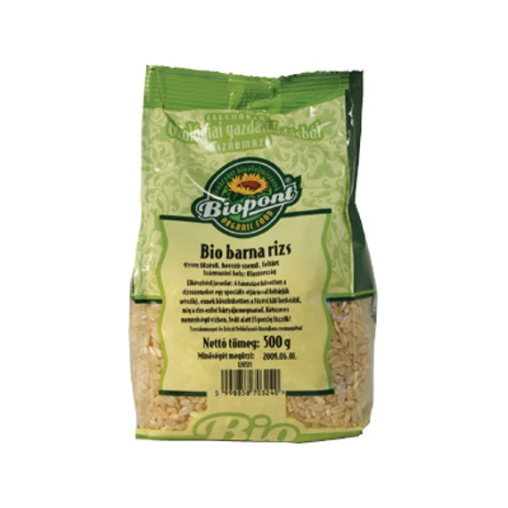 Biopont Barnarizs bio gyors főzésű hosszú szemű 500g