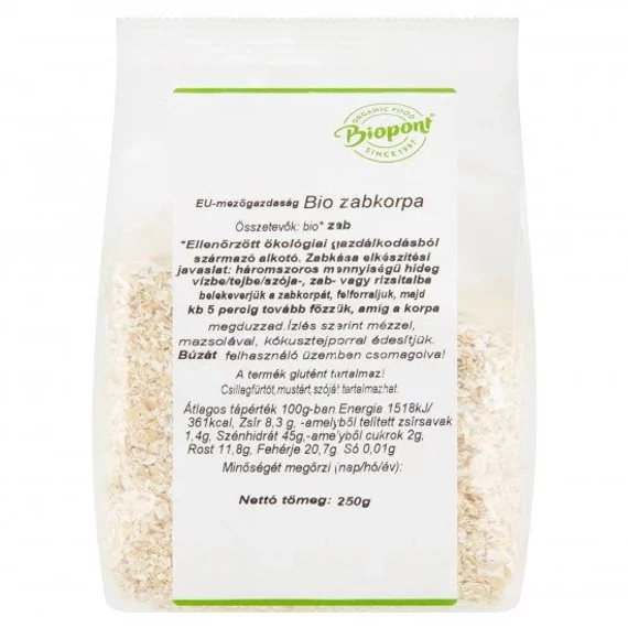 Biopont Zabkorpa bio 250g