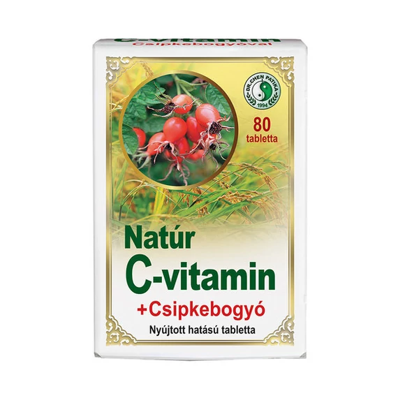 Dr.Chen C vitamin tabletta csipkebogyó nyújt.hat.1200mg 80x