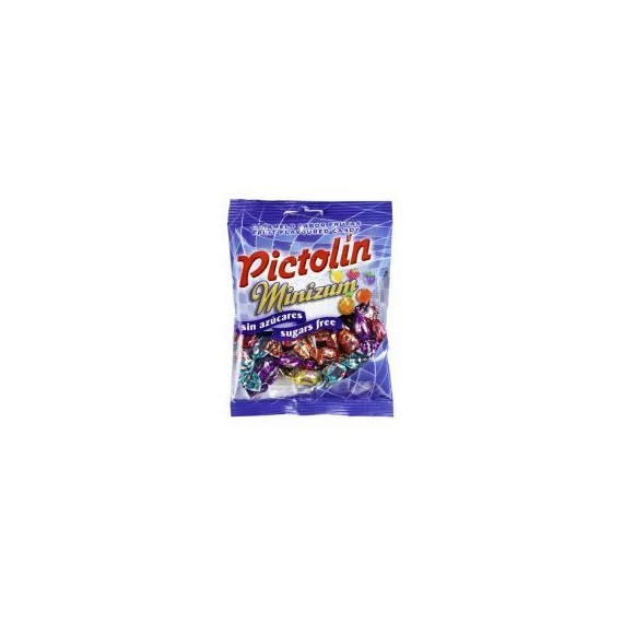 Pictolin cukormentes gyümölcsös cukorka Minizum 65g