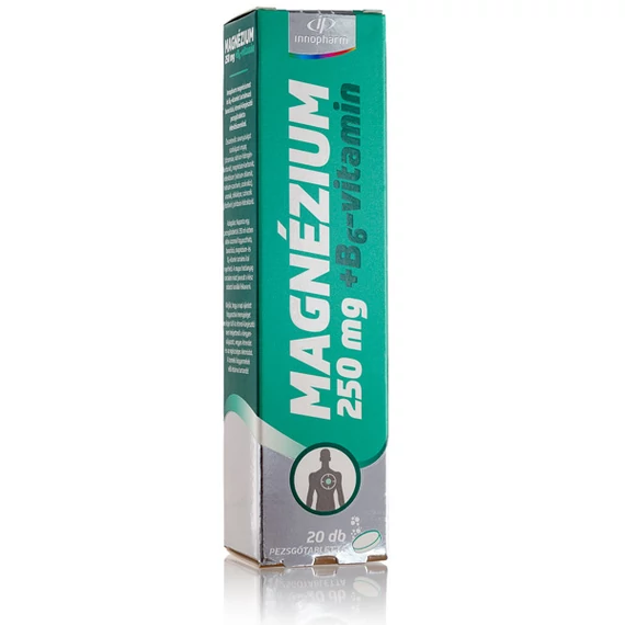 Innopharm pezsgőtabletta magnézium250mg+B6vitaminbarack 20x