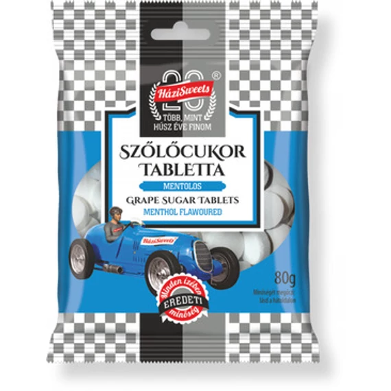 Házisweets szőlőcukor mentolos 80g
