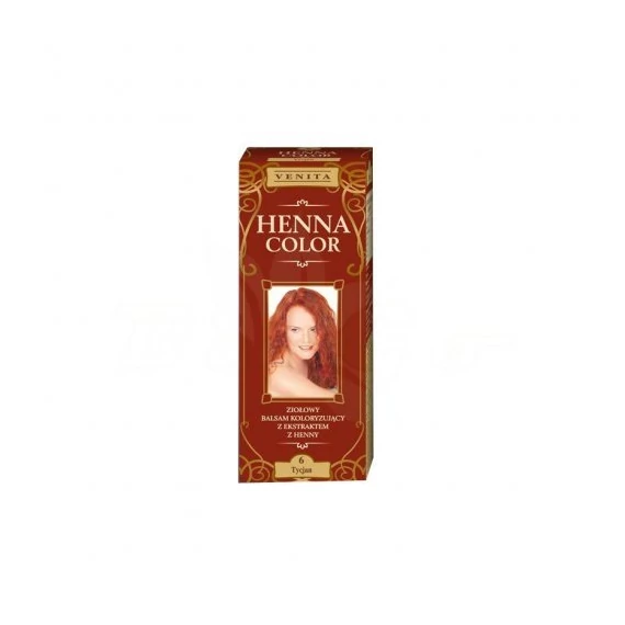 Henna color krémhajfesték 6 tycian vörös 75ml