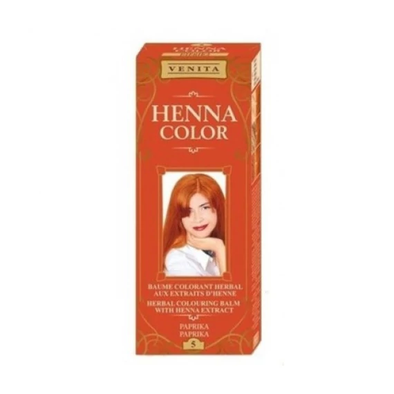 Henna color krémhajfesték 5 paprika vörös 75ml