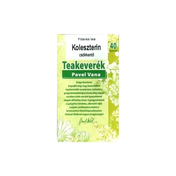 Pavel Vana tea koleszterinszint csökkentő 40x1,6g 64g