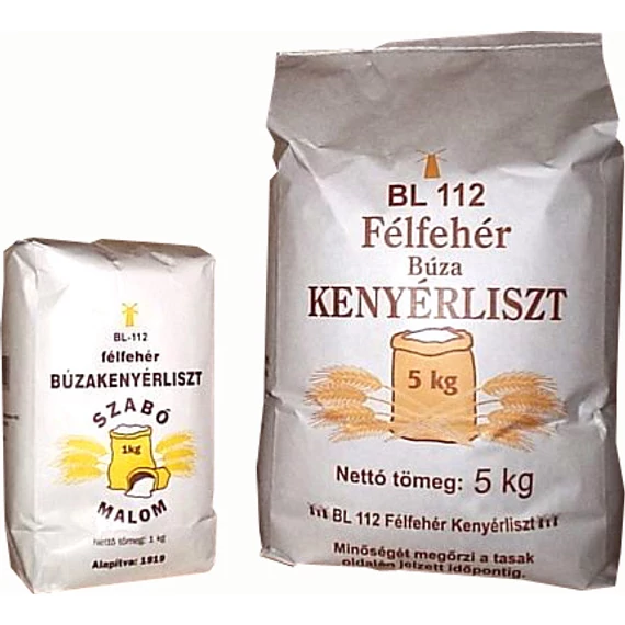 Szabó Kenyérliszt BL-112 félfehér 1kg