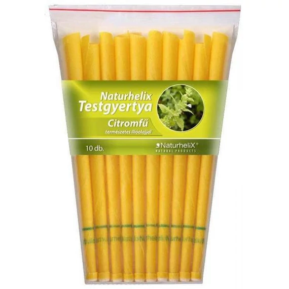 Natúrhelix Testgyertya citromfű 10db