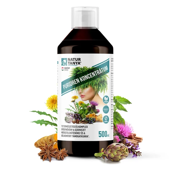 Natur Tanya Puridren méregtelenítő gyógynövény koncentrátum 500ml