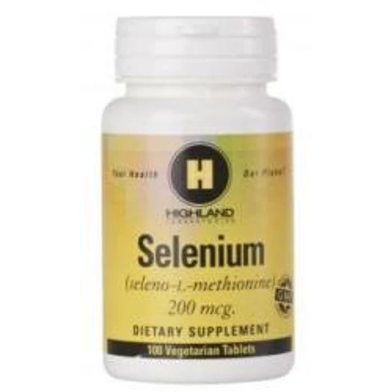 Highland selenium tabletta 200 mcg 100db