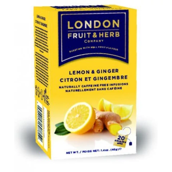 London gyömbér és citrom tea filteres 20x