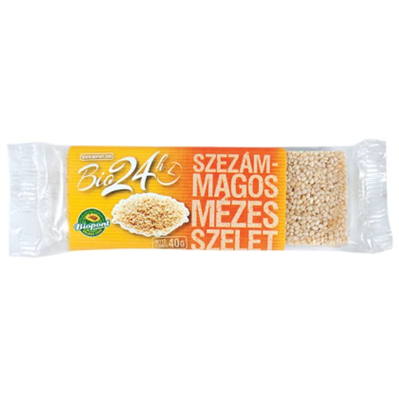 Biopont bio mézes szezámmagos szelet 40g