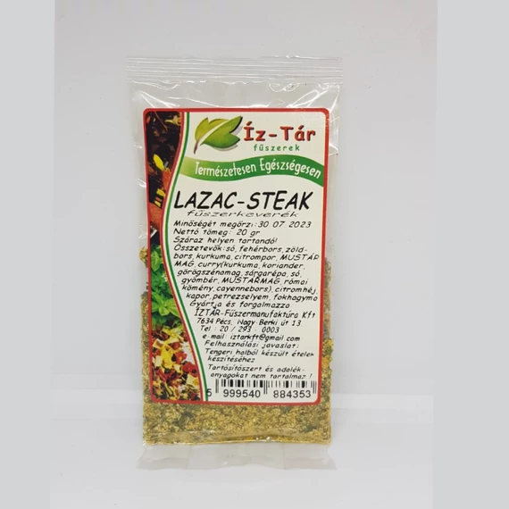 Íz-tár Lazac-steak fűszerkeverék 20g
