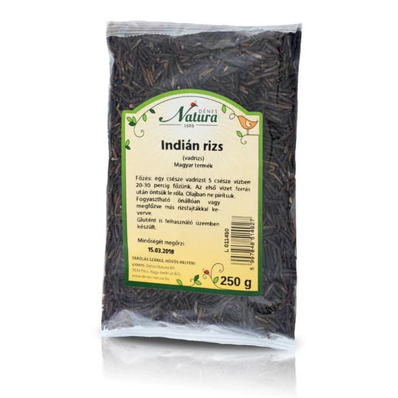 Natura Indián rizs fekete vadrizs 250g