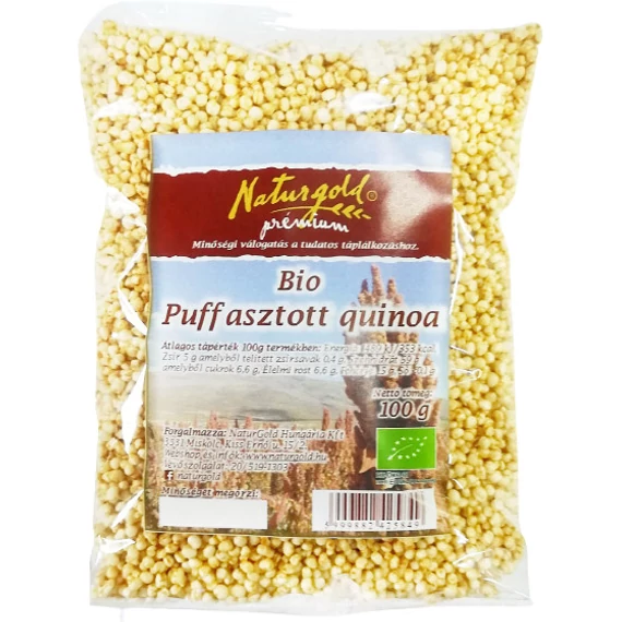 Naturgold bio natúr puffasztott quinoa 100g